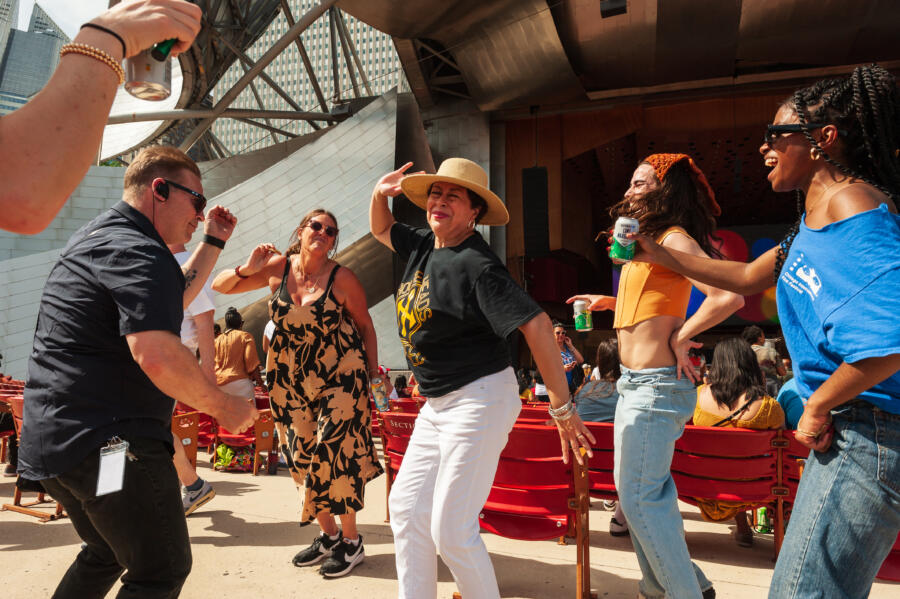 Chicago House Music Festival attendees dancing